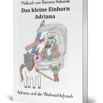 Malbuch: Adriana und der Weihnachtsfrosch